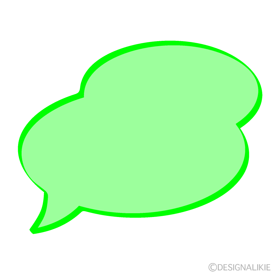 Cloud Speech Bubble with Color