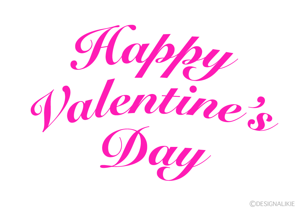 Pink Valentine Typography