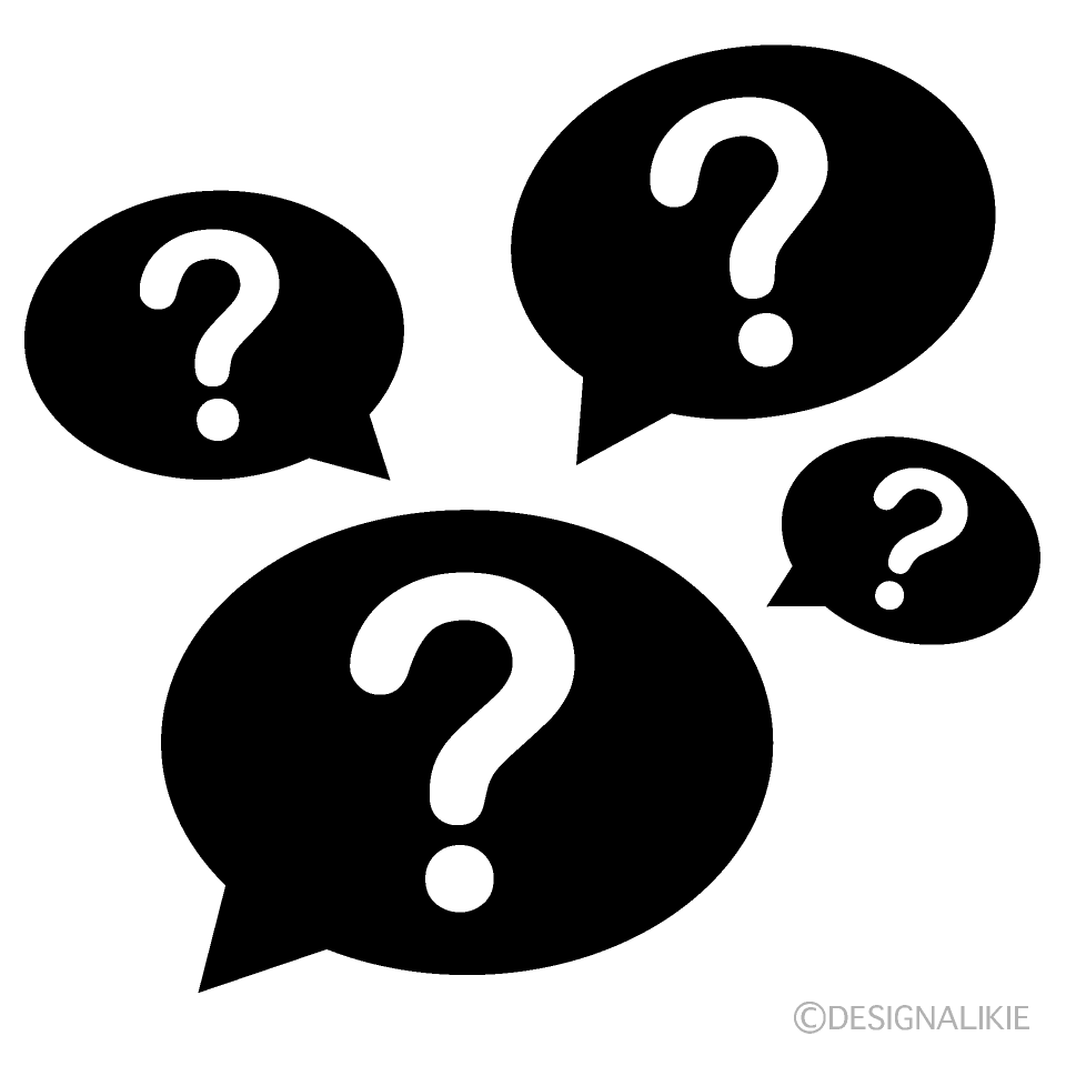 Question Mark Speech Bubbles Silhouette