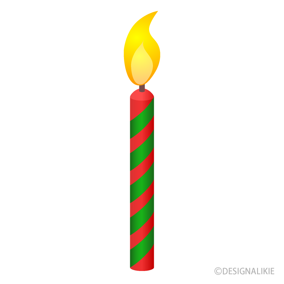 Red Green Candle