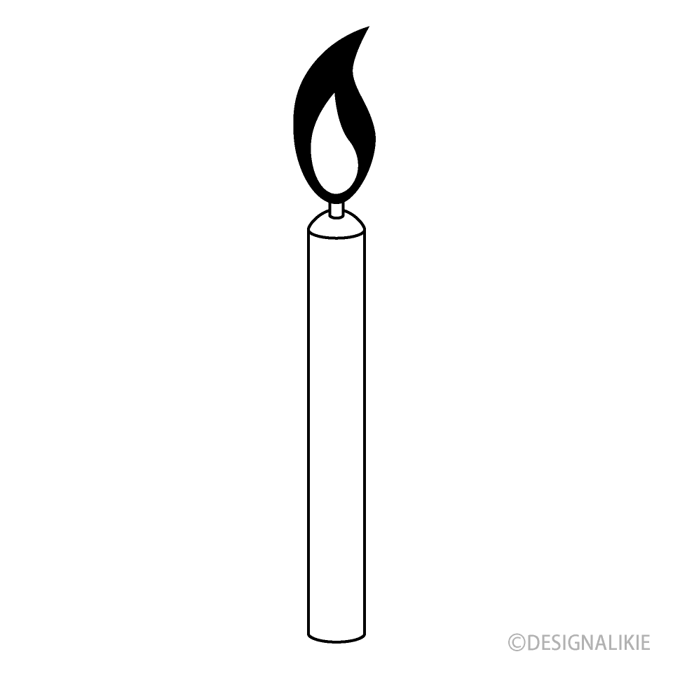 Vela en Blanco y Negro
