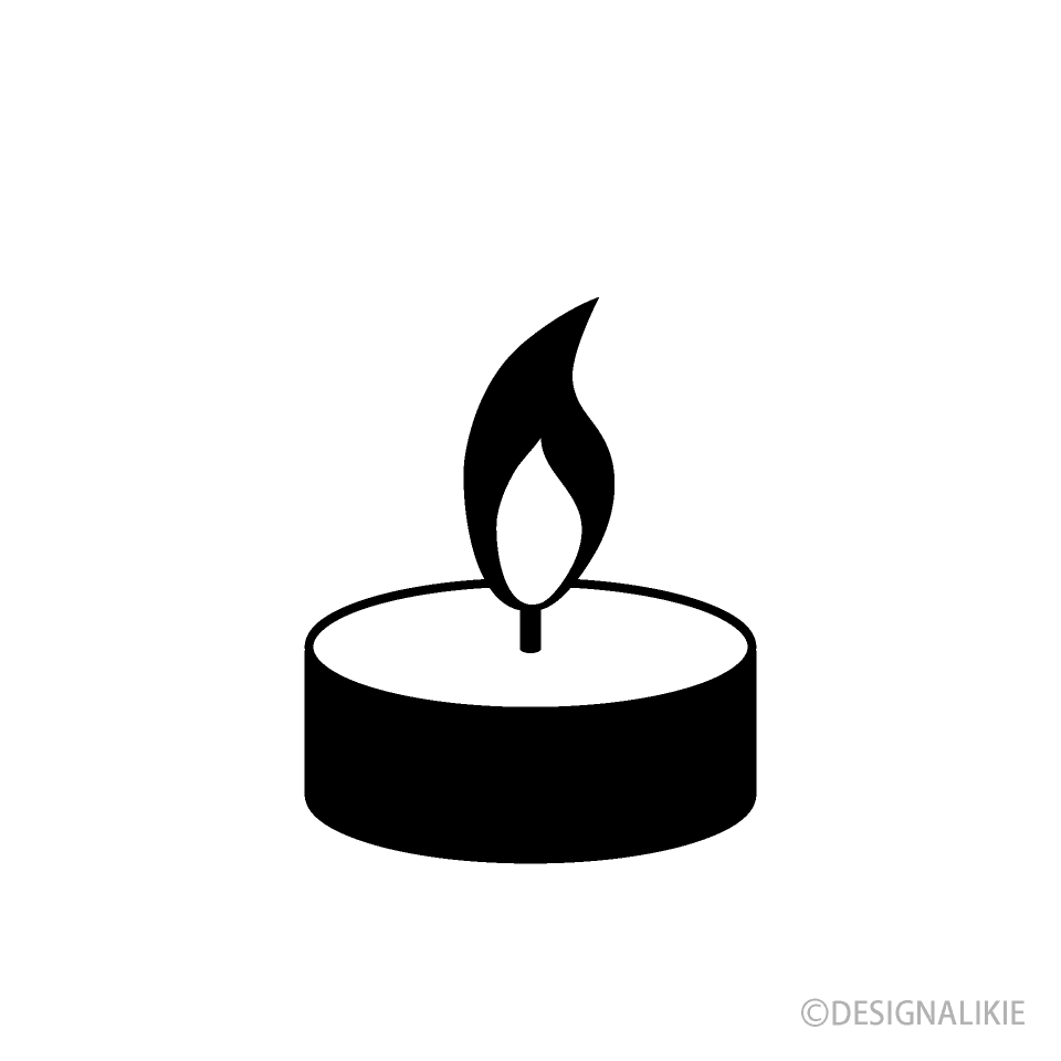 Short Candle Silhouette