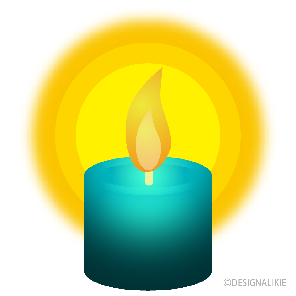 Luz de Vela Azul Claro