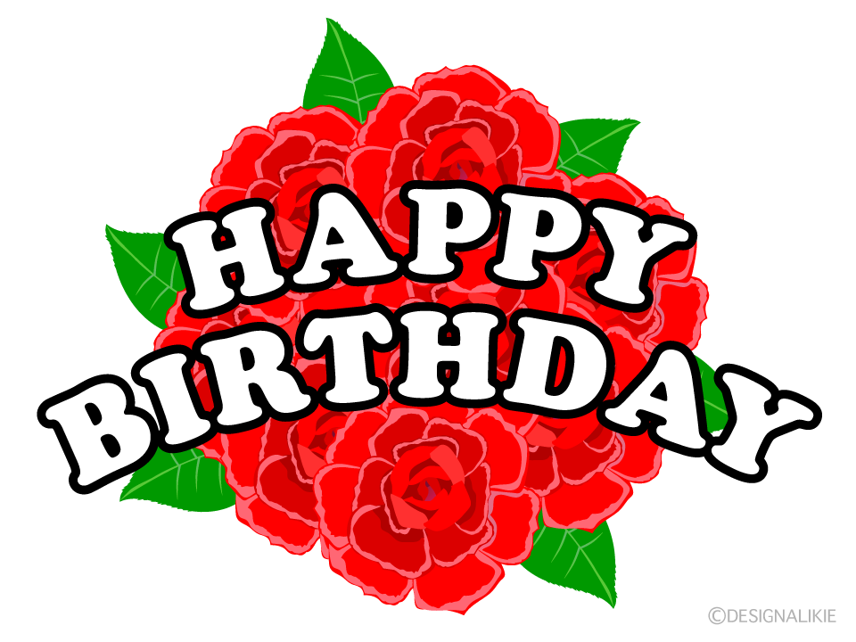 Rose Flowers Happy Birthday