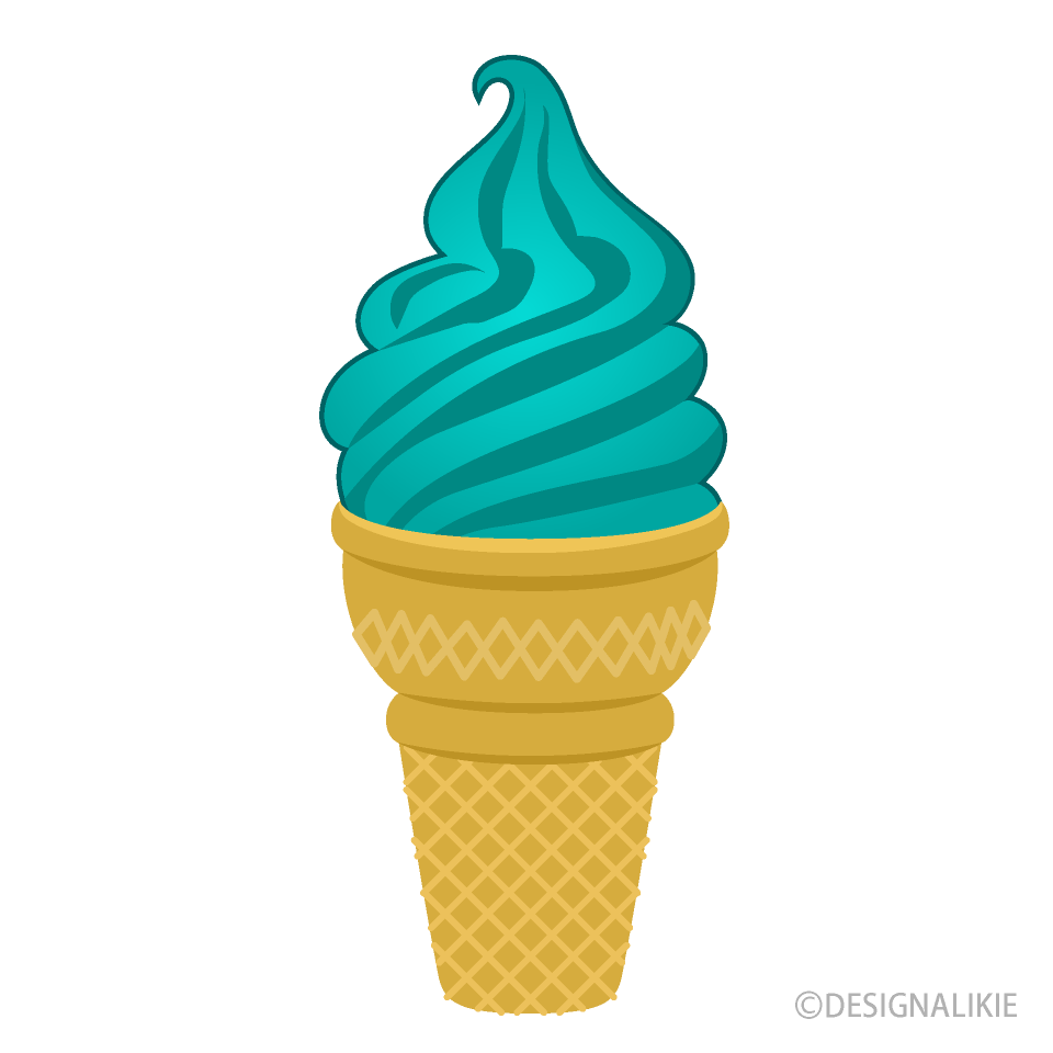 Aqua Soft Serve Ice Cream
