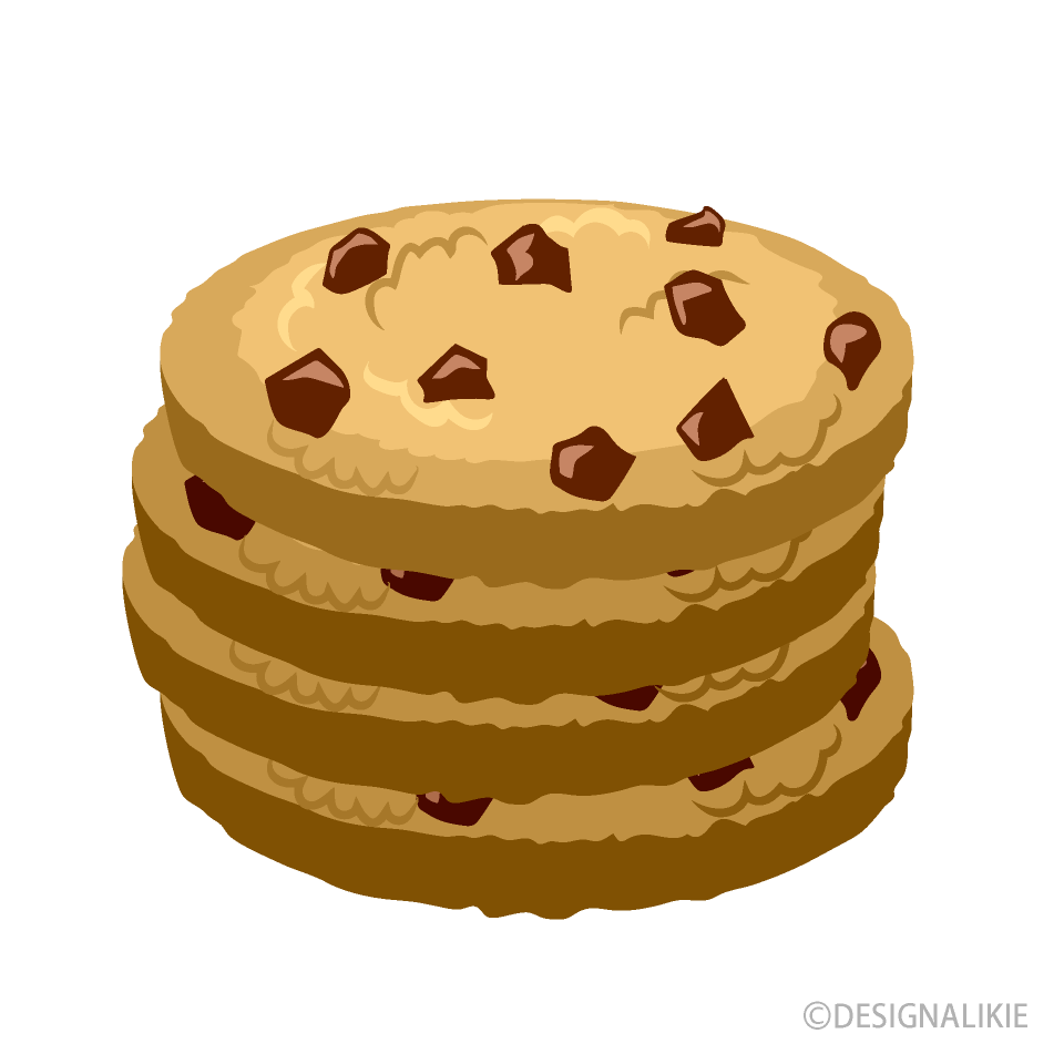 Cuatro Galletas con Chispas de Chocolate