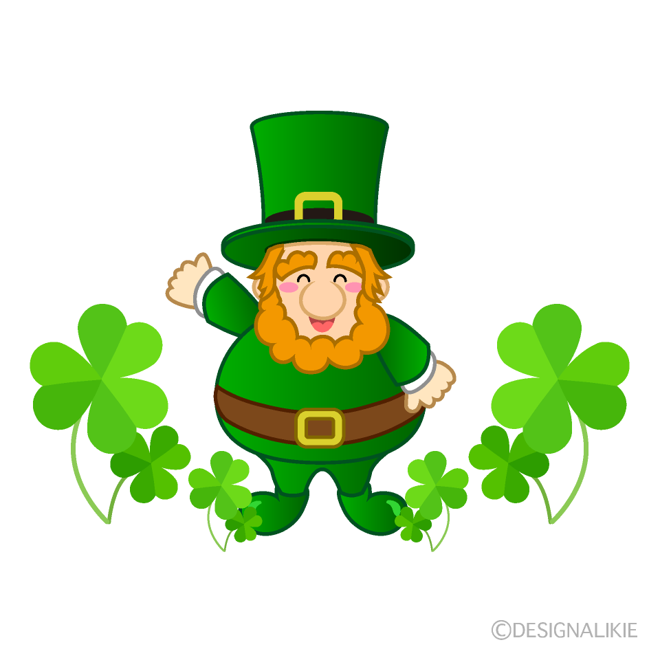 Leprechaun with Shamrock