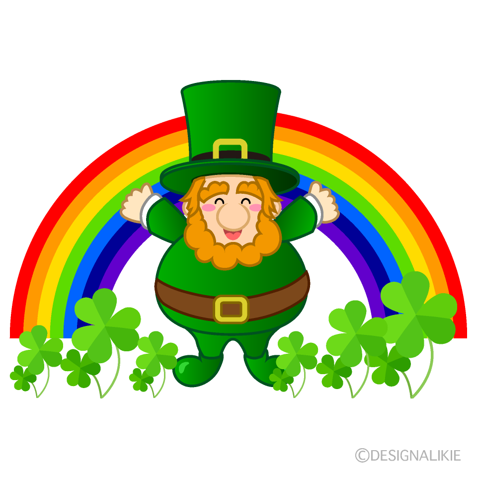 Leprechaun with Rainbow