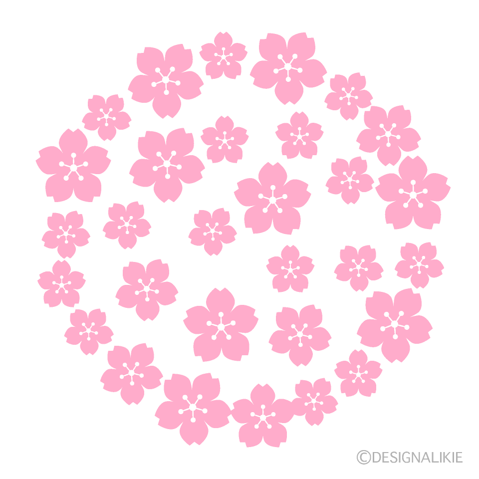 Simple Cherry Blossom Circle