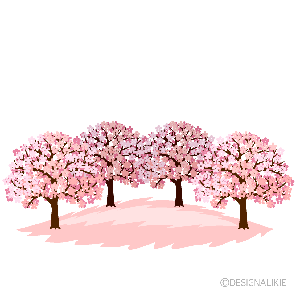 Árbol de Flores de Cerezo Adorable con Pétalos Cae