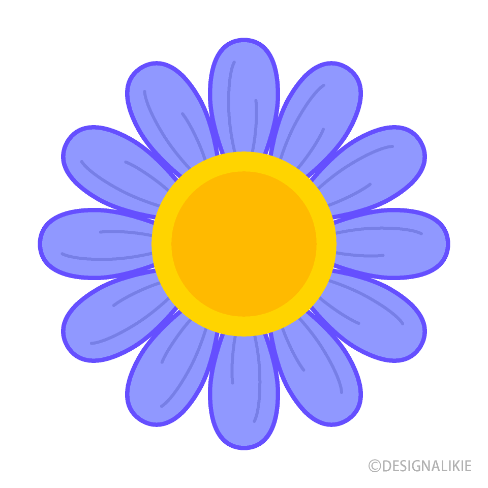 Cute Blue Daisy