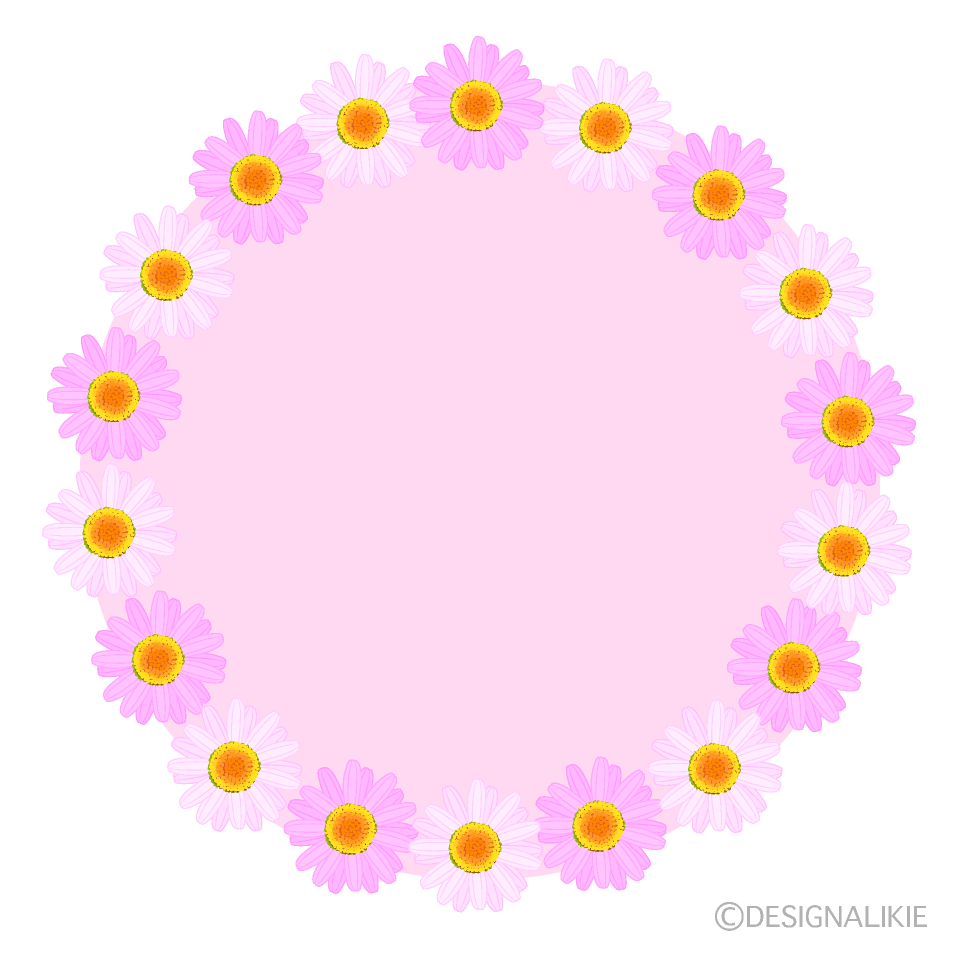 Pink Daisy Wreath