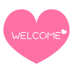 Pink Heart Welcome