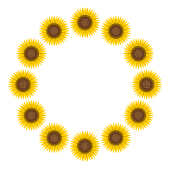 Corona de Girasoles Simple