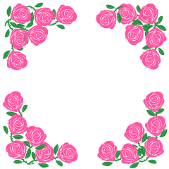 Pink Rose Frame