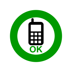 Mobile Phone Talk Area Sign