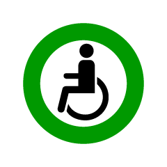 Signo de silla de ruedas