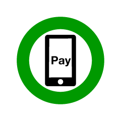 Signo de pago de smartphone