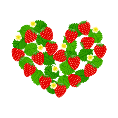 Corazón de Fresas