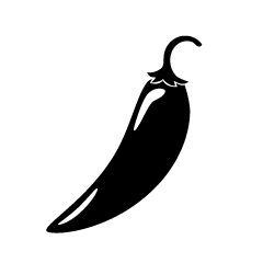 Chili Pepper Silhouette