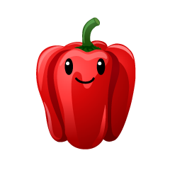 Red Bell Pepper Character