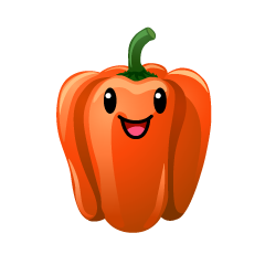 Personaje de Pimiento Naranja