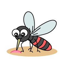 Cute Sucking Mosquito