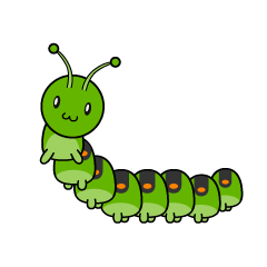 Cute Smiling Caterpillar