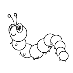 Walking Caterpillar Cartoon