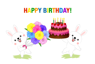 Rabbit party Happy birthday