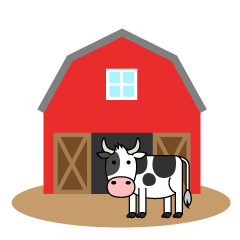 Barn with Cow