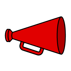 Simple Red Megaphone