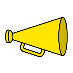 Simple Yellow Megaphone