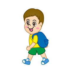 Walking Boy with Bag