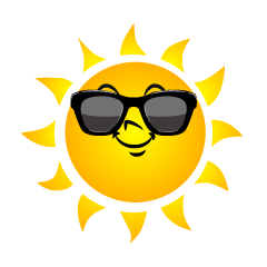 Sun with Sunglasses