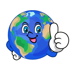 Thumbs up Earth