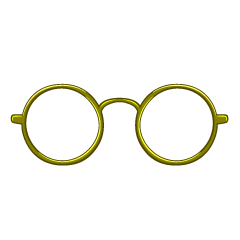 Gold Round Glasses