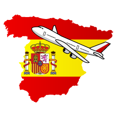 Airplane Flying with Spain