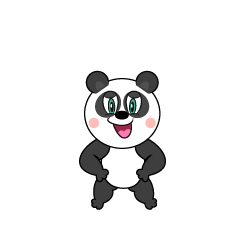 Panda con confianza