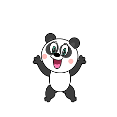 Panda sorprendente