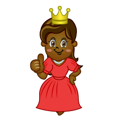 Black Princess Thumbs Up