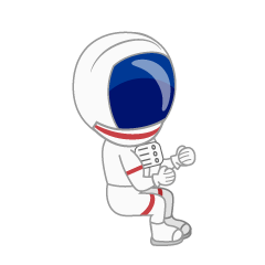 Sitting Astronaut