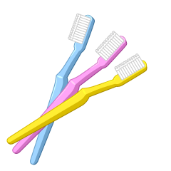 Three Toothbrushes