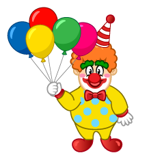 Clown with Balloons