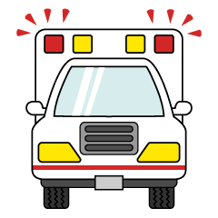 Ambulance with Siren (Front)