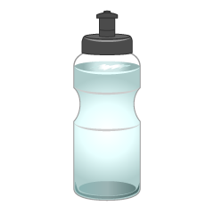 Botella de agua deportiva