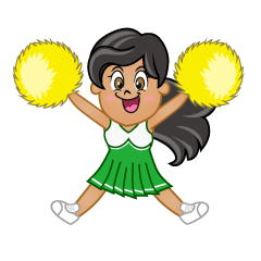 Green Cheerleader Amazing