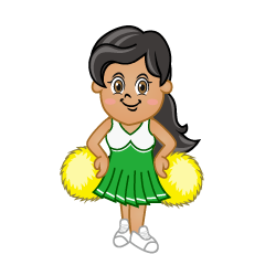 Green Cheerleader