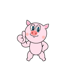 Thumbs up Pig