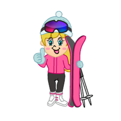 Girl Skier Thumbs Up